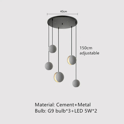 Decorbites™ Industrielle Vintage-Zement-Pendant-Lampe für Zuhause, Esszimmer, Küche