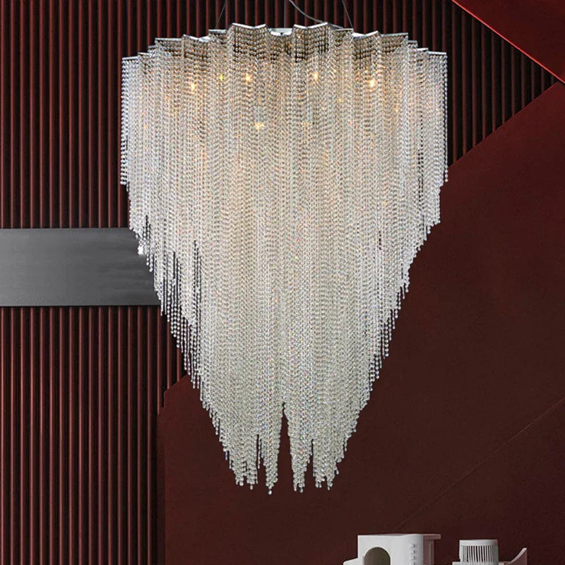 Decorbites™ Kristall-Tassel-Hängeleuchte: Italienischer Postmoderner Luxus für Schlafzimmer & Restaurant