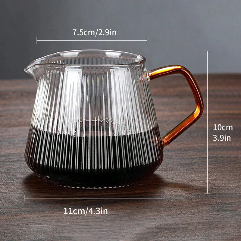 Decorbites™ Diamantglas-Kaffeekanne mit wiederverwendbarem Filterbecher