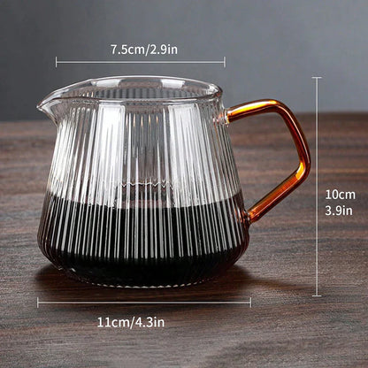 Decorbites™ Diamantglas-Kaffeekanne mit wiederverwendbarem Filterbecher
