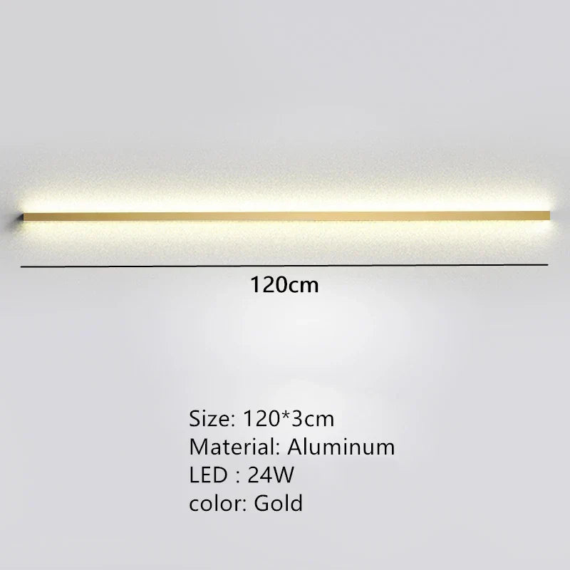Decorbites™ LED-Wandleuchte Dimmer-Schalter Schwarz Gold Weiß Metall Wandlampen Schlafzimmer Ganglampe