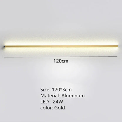 DecorBites™ Dimmable Long Wall Lamp: Stylish Bedroom Light Strip for Master Bedroom, TV Background, Sofa Decor
