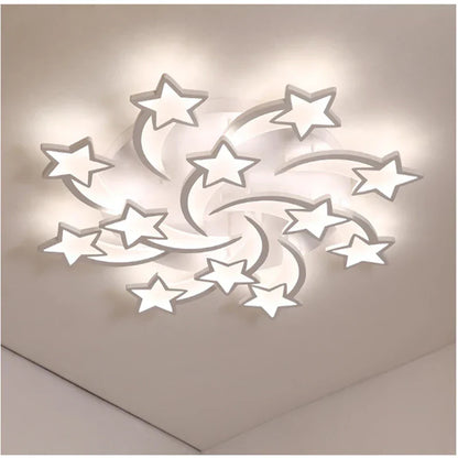 Decorbites™ LED-Akrylfarbenes Kronleuchter mit Fernbedienung für Schlafzimmer, Esszimmer und Wohnzimmerbeleuchtung