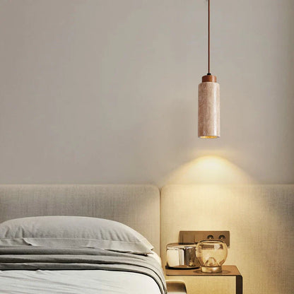 Decorbites™ Japanischer Stein-LED-Pendant-Lampe Gelber Travertin Wabi-Sabi Hängelampe