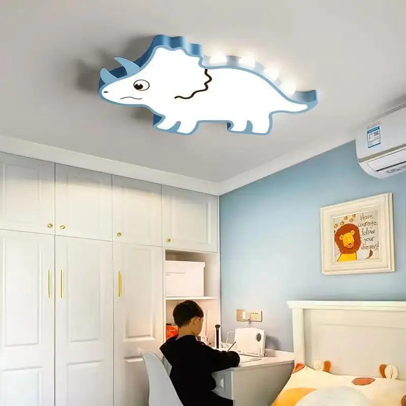 Decorbites™ Kinderzimmer Deckenleuchte Vollspektrum Augenschutz Sahne-Wind-Flugzeug-Lampe