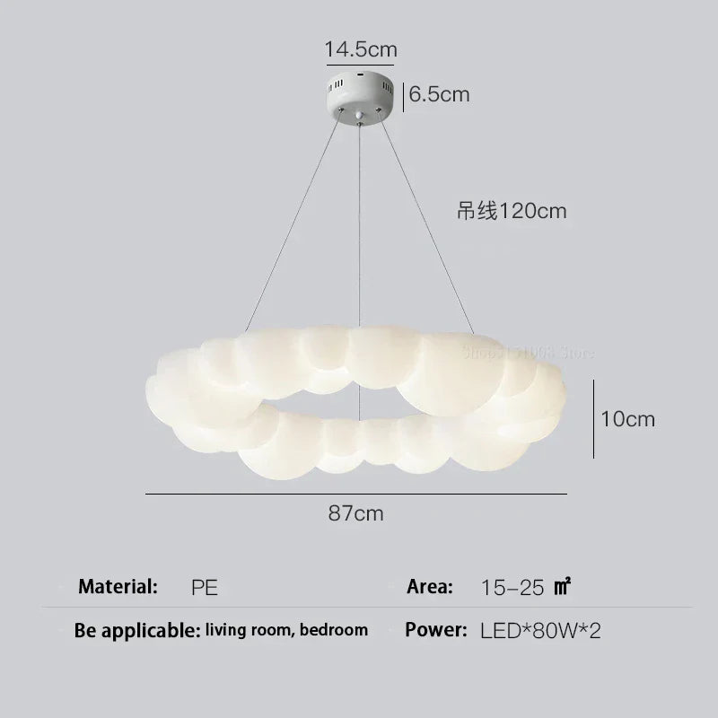 Decorbites™ Cloud LED-Kronleuchter Moderne Nordische Deckenlampe Ringbeleuchtung