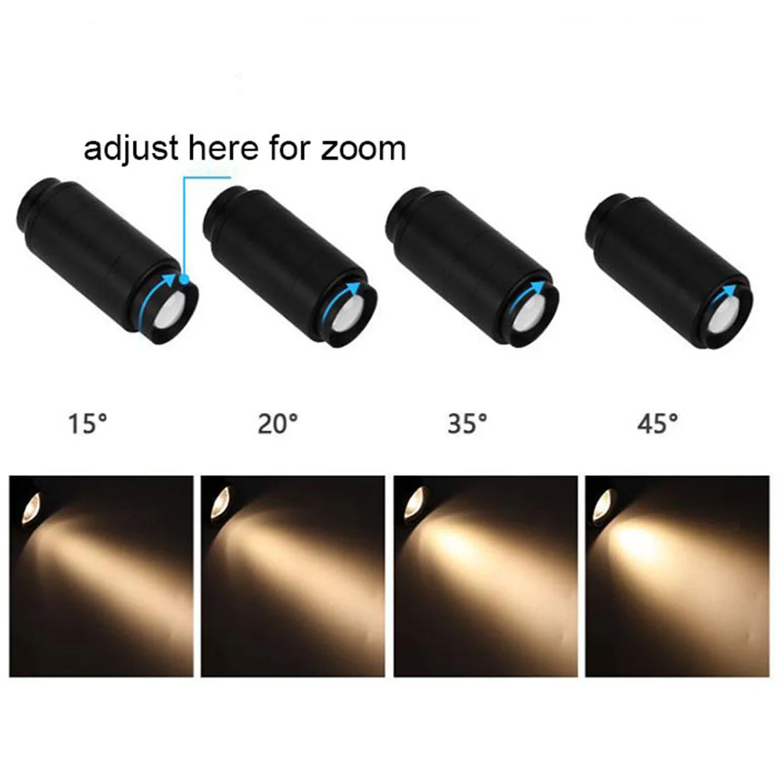 DecorBites™ Adjustable Beam LED Track Light for Home, Store, Shop, Mall Lighting