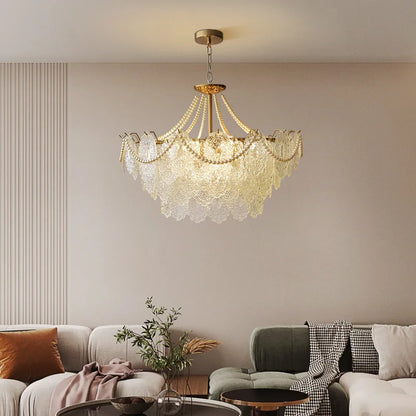 Decorbites™ Klar-Glas-LED-Kronleuchter: Moderner französischer Stil für Wohnzimmer, Schlafzimmer, Küche.