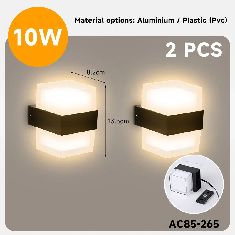 DecorBites™ LED Facade Wall Light for Home and Garden Decor, Waterproof Stair Luminaire