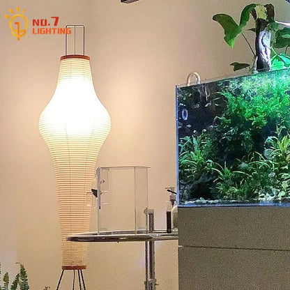 Decorbites™ Japanische Zen-Kunst-Stehlampe für Wohnzimmer, Schlafzimmer, Arbeitszimmer, Loft