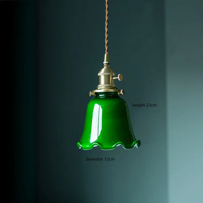 Decorbites™ Grüne Glas-LED-Hängeleuchte für Zuhause, Restaurant, Bar und Loft-Stil-Dekoration.