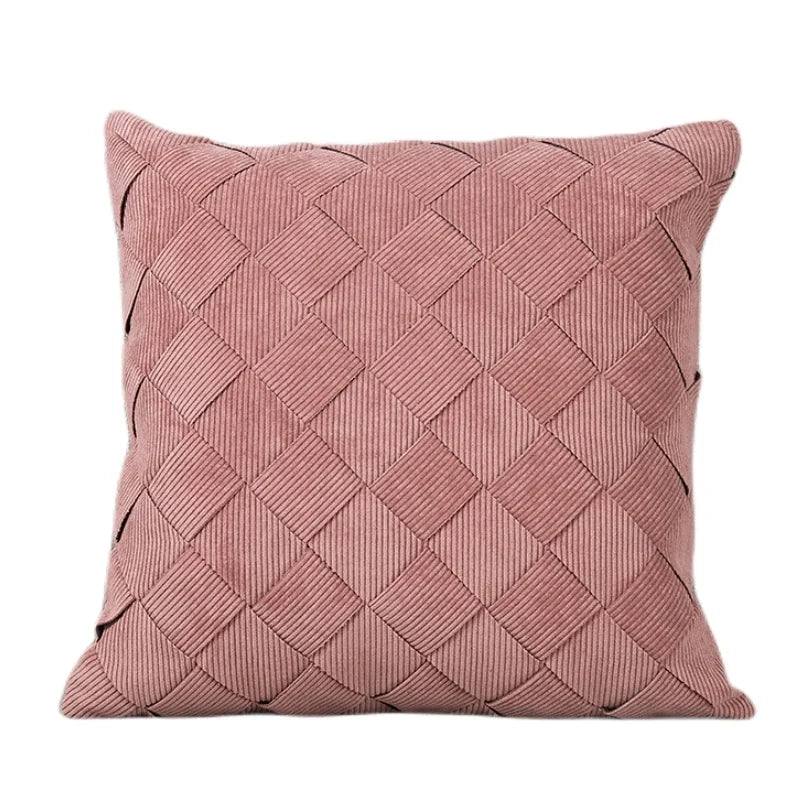 Decorbites™ Graue Web-Luxus-Kissenbezug 45x45 cm für Sofa Wohnzimmer Schlafzimmer