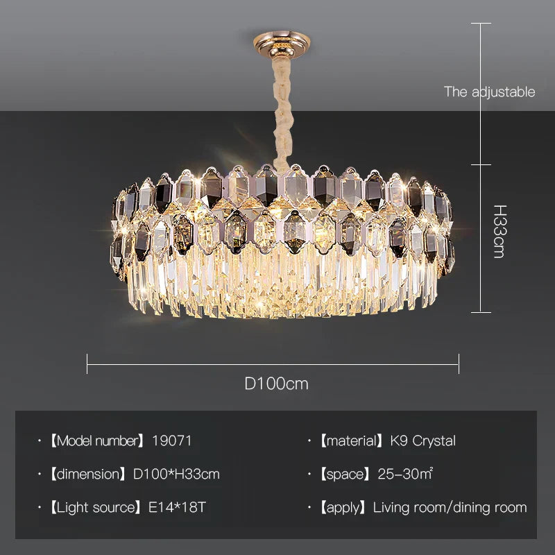 Decorbites™ Kristall-Leuchter: Postmoderne Wohnzimmer-Esszimmer-Schlafzimmer-Lampe, Luxus & Kreativ