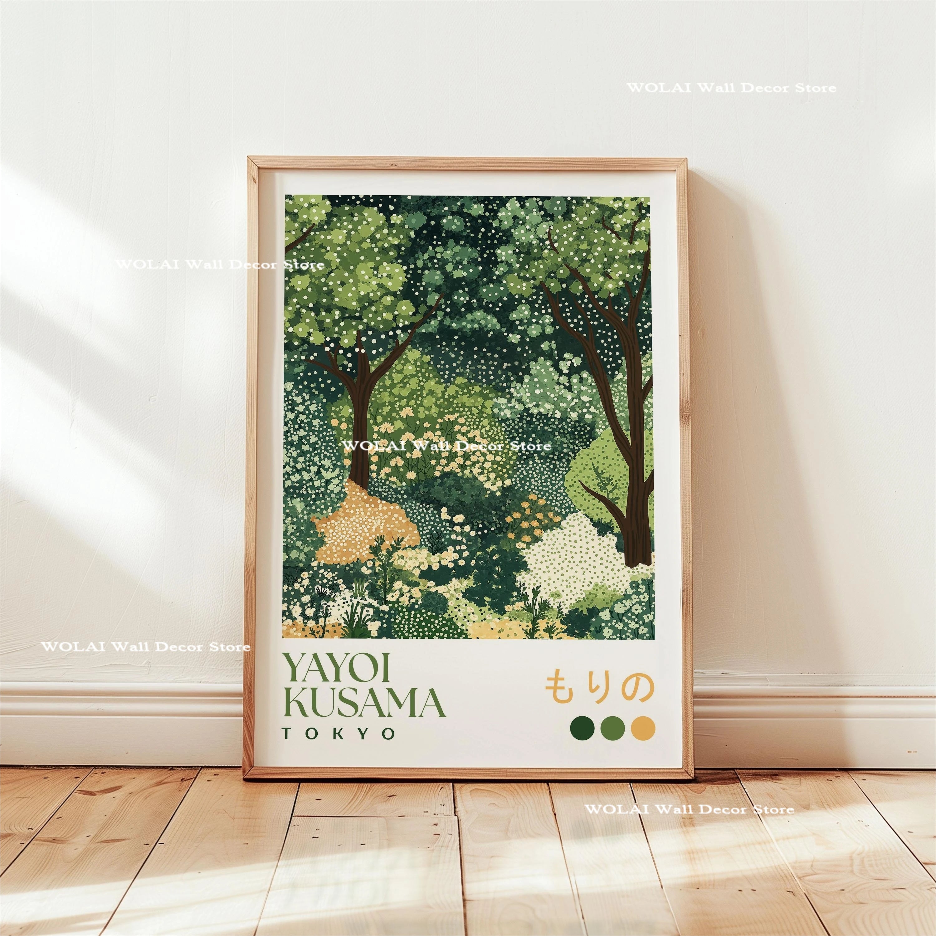 Yayoi Kusama Koi Fish Jellyfish Animal Canvas Prints Japanese Hokusai Giant Wave Wall Art Posters for Living Room Home Decor