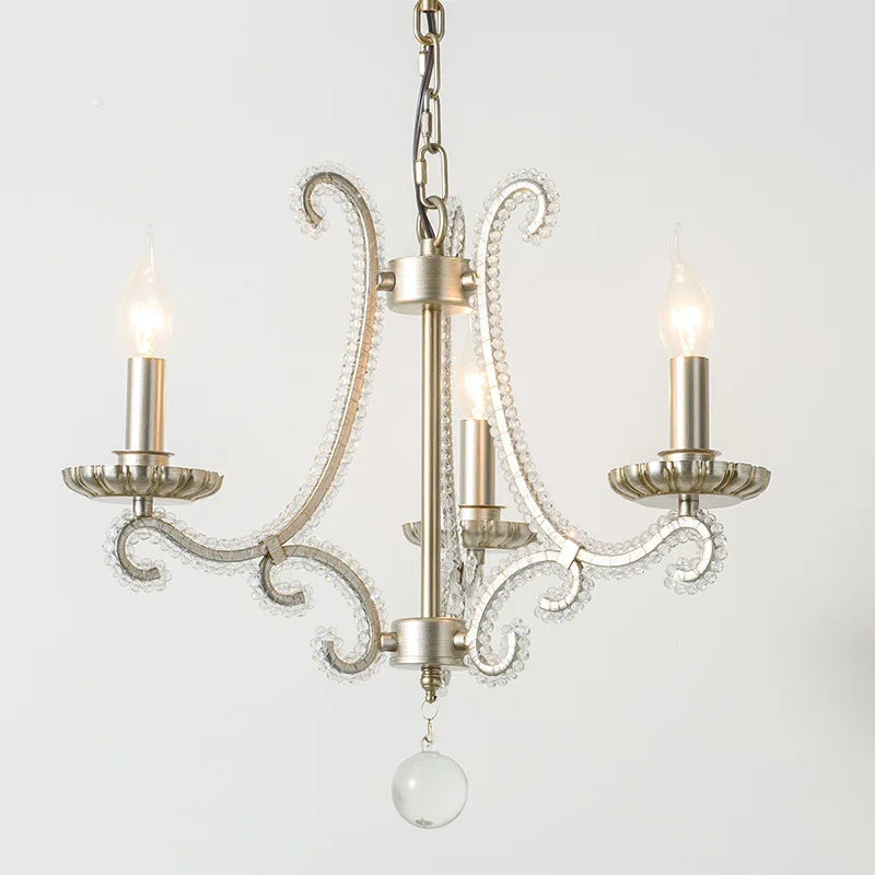Decorbites™ Kristall-LED-Kronleuchter: Französisches Wohnzimmer Retro E14 Anhängerleuchte für die Hausdekoration