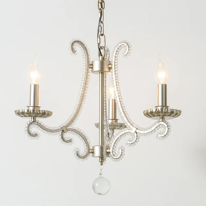 Decorbites™ Kristall-LED-Kronleuchter: Französisches Wohnzimmer Retro E14 Anhängerleuchte für die Hausdekoration