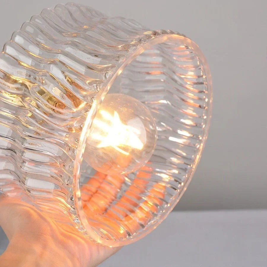Decorbites™ Grünes Glas-LED-Wandleuchte mit Kupferknopf-Schalter für modernes Heim-Dekor