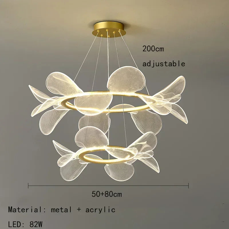 Decorbites™ LED-Blumenleuchter: Luxuriöser Acryl-Hängeleuchter für modernes Wohnen, Schlafzimmer und Küche