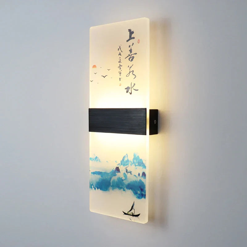 DecorBites™ Acrylic Shade LED Square Wall Lamp for Home Decor