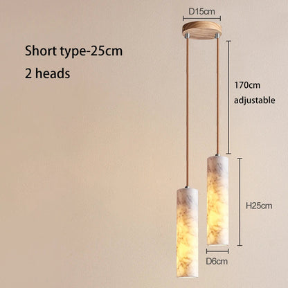 Decorbites™ Sahne-Marmor-Hängeleuchte für luxuriöses Schlafzimmer und Theke