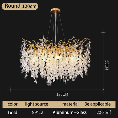 Decorbites™ Kristall-Geldbaum-Leuchter – Moderne LED-Hängeleuchte für luxuriöse Wohnbereiche