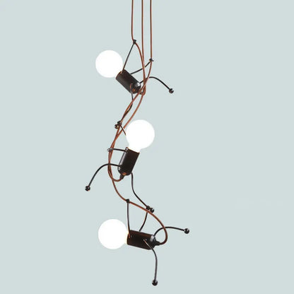 Decorbites™ Iron Man Kronleuchter: Modernes kreatives Kunst-Klettergerät für Gang, Flur, Kinderzimmer, Schlafzimmer