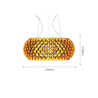 Decorbites™ Acryl RS7 Lampenanhänger Caboche Dia35/50/65CM Klar Gold Lampe