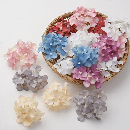 Decorbites™ Hortensienblüten: 30 Stk. 8 cm künstliche Blumen für Heimdekoration, Hochzeit, DIY-Kränze