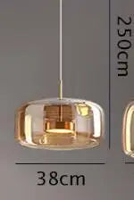 Decorbites™ Glas-Hängeleuchten für Schlafzimmer Wohnzimmer Esszimmer Stil Armaturen