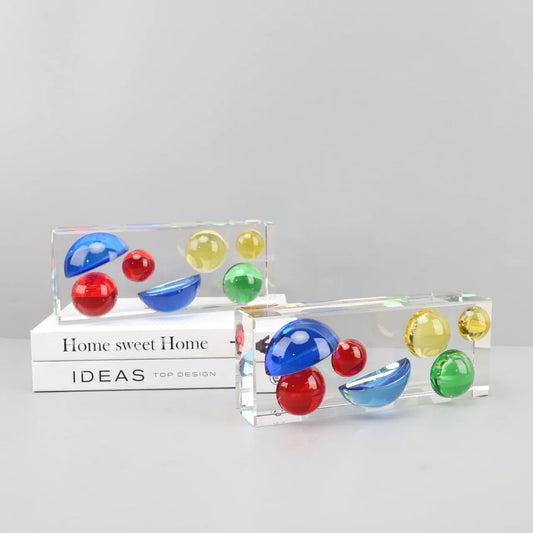 DecorBites™ Crystal Color Sphere Half Round Ornament - Home Decoration Accessories