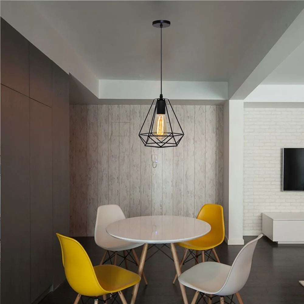 Metal Cage Pendant Lamp