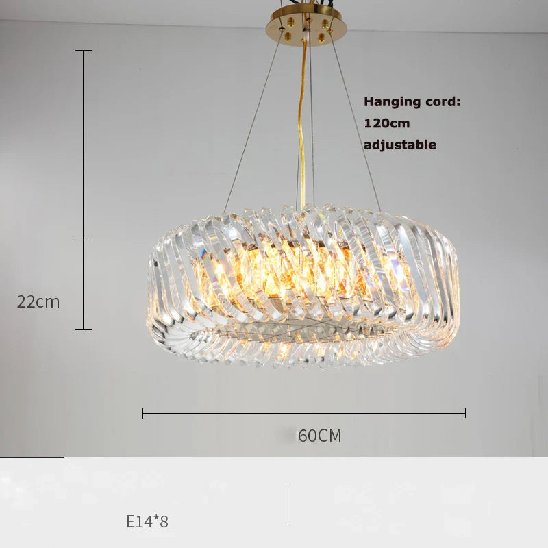 Gold LED Trend Chandelier