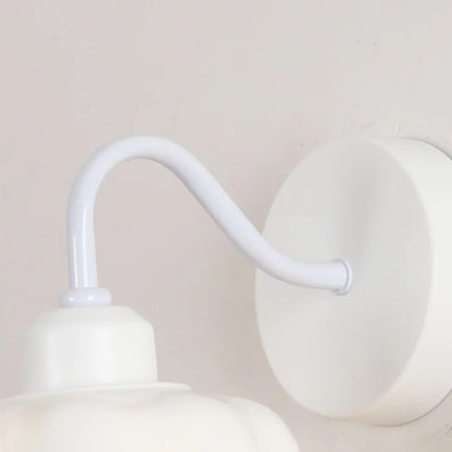 Decorbites™ Glas-Eisen-LED-Wandleuchte mit Zugschalter für Treppenbeleuchtung im Schlafzimmer