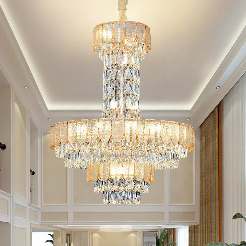 Decorbites™ Kristall-Leuchter: Postmoderne Mehrschicht-Luxus für Wohnzimmer, Hotel-Lobby und Villa