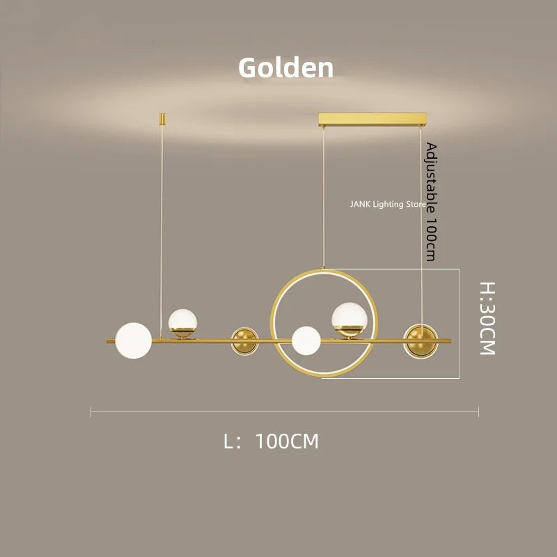 Decorbites™ LED-Langstreifen-Hängeleuchte: Nordisches minimalistisches Design für Wohnzimmer, Restaurant, Bar
