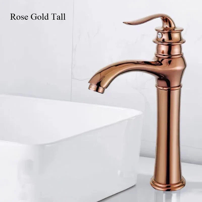 Gold Modern Basin Faucet