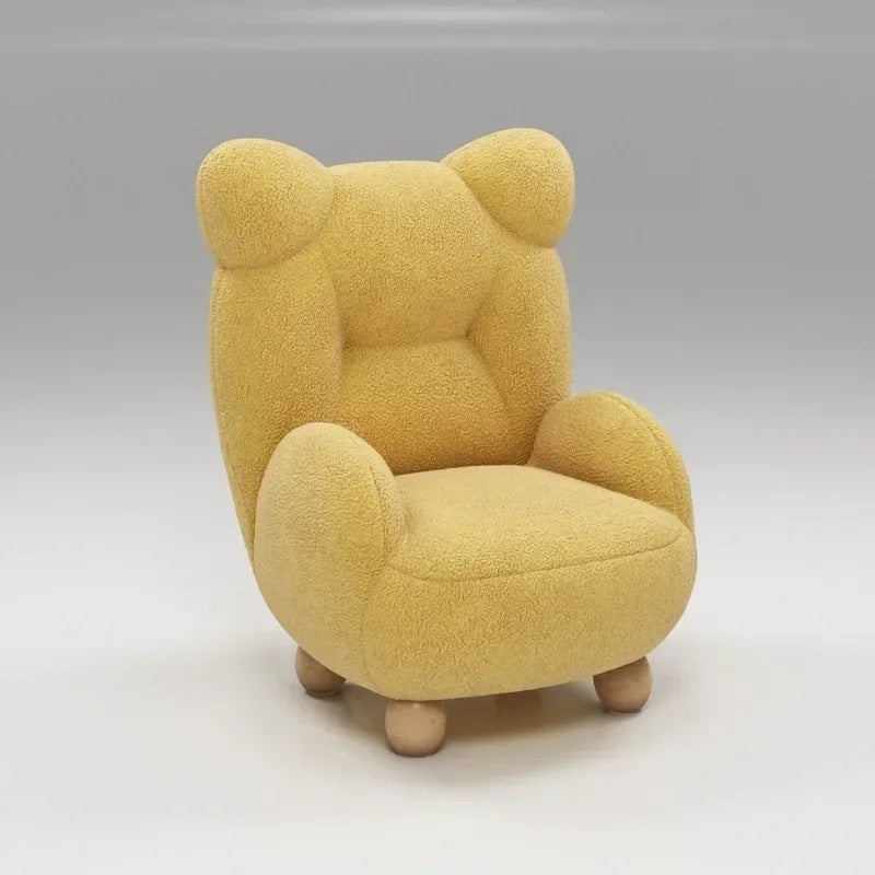 Decorbites™ Kinder Lammvelours Bären-Sofasessel: Süßer & gemütlicher Einzel-Sitz für Schlafzimmer & Wohnzimmer