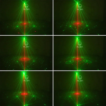 Decorbites™ 4-in-1 Laser-Stroboskop-UV-Schwarzlicht-Bühnenbeleuchtung für Partys und Veranstaltungen
