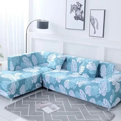 Decorbites™ Geometrische Dehn-Sofabezug Schutzhülle | Couchenschutz | L-förmiger Sofabezug
