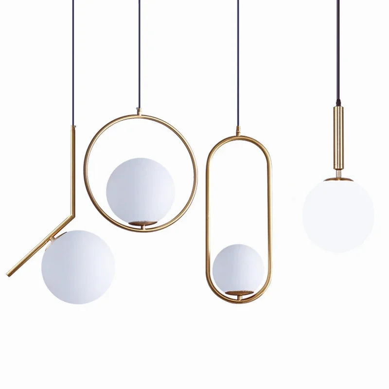Decorbites™ Glas-Kugelleuchter LED Küchen Wohnzimmer Hängelampe