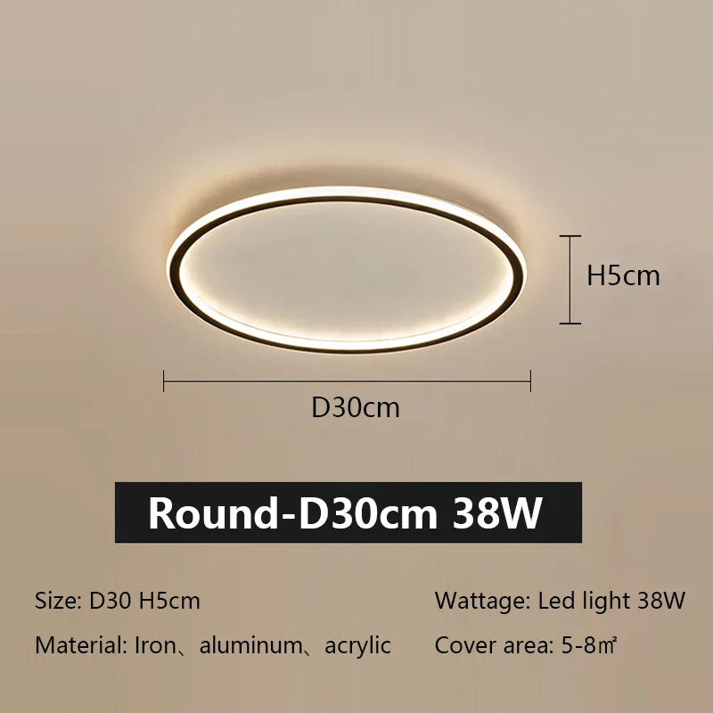 Decorbites™ LED-Deckenleuchte aus Eisen, dimmbar, modernes Lichtarmatur für das Wohnzimmer