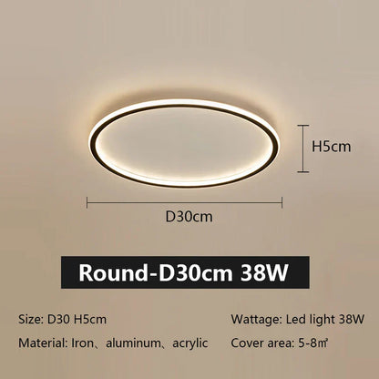 Decorbites™ LED-Deckenleuchte aus Eisen, dimmbar, modernes Lichtarmatur für das Wohnzimmer