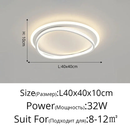 DecorBites™ Geometric Square LED Ceiling Light with Remote Control for Study Living Room Bedroom