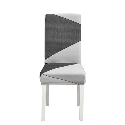 DecorBites™ Geometric Stretch Chair Cover Slipcovers | Elastic Seat Case