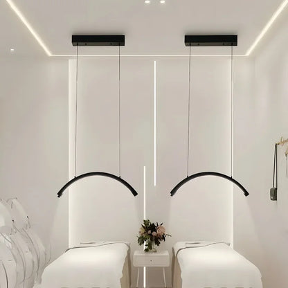 Half Moon Dimmable LED Pendant Light for Beauty Studio