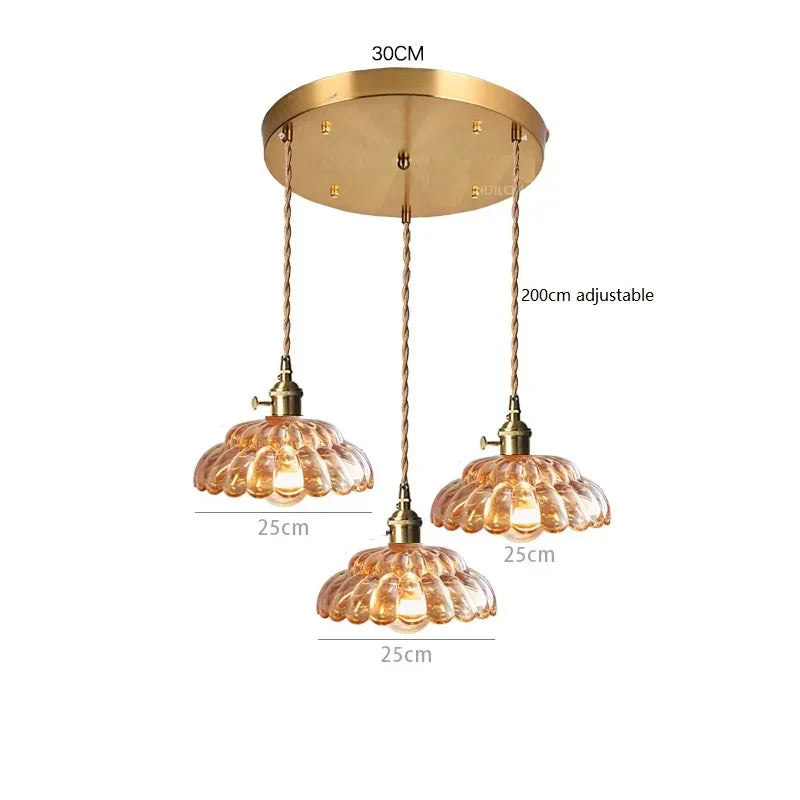 Glass Vintage Pendant Lamp