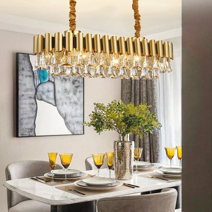 Decorbites™ Gold Kristall-Lüster LED Nordisch Klassisch Wohnzimmer Lamparas