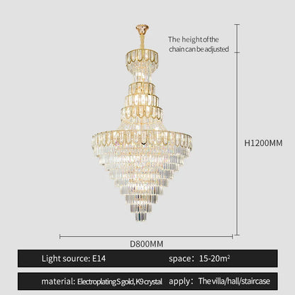 Decorbites™ Elegante Kristall-Lüster für luxuriöse Wohnzimmer-Dekoration