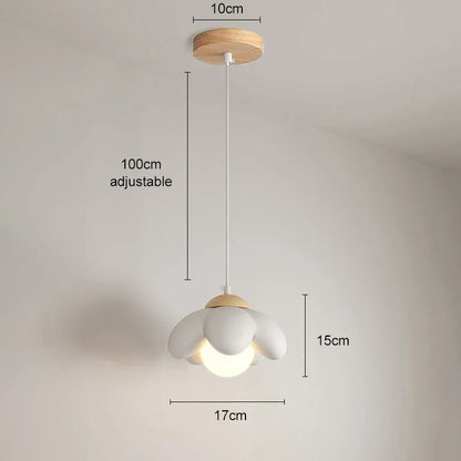 Decorbites™ Sahneblumenanhängerleuchte: Moderner nordischer Stil-Lüster für Schlafzimmer & Wohnzimmer