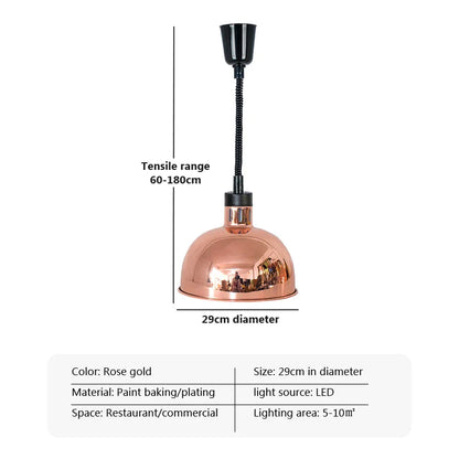 Decorbites™ Elektrische Heizlampe Teleskop-Aufhängung zur Lebensmittelkonservierung für Restaurants